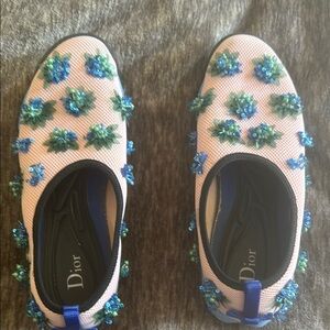 Dior Floral Embellished Sneakers